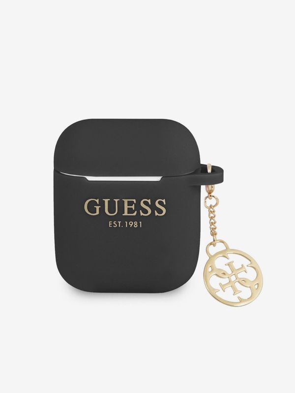 Guess Guess 4G Charm AirPods 1/2 Black Ovitek Vijolična