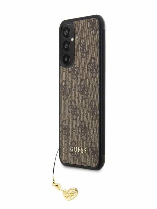 Guess Guess 4G Charm Zadní Kryt pro Samsung Galaxy A34 5G Brown Ovitek za telefon Vijolična