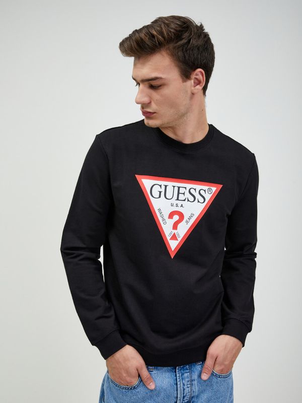 Guess Guess Audley Pulover Črna