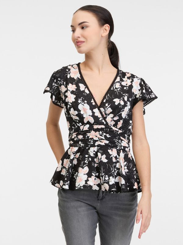 Guess Guess Peplum Ema Bluza Črna