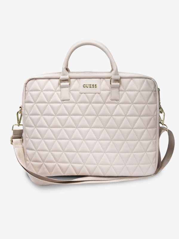 Guess Guess Quilted Notebook 15 Pink" Torba Vijolična