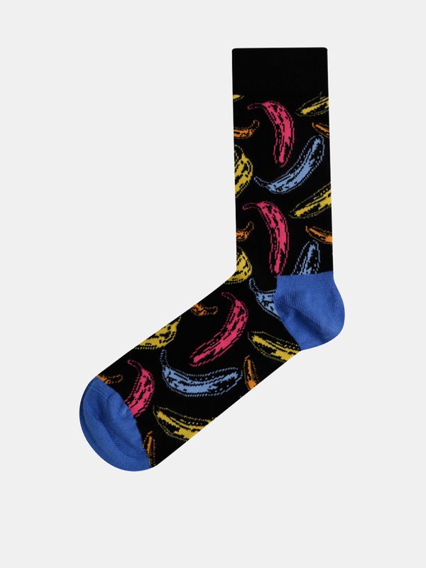Happy Socks Happy Socks Andy Warhol Banana Nogavice Črna