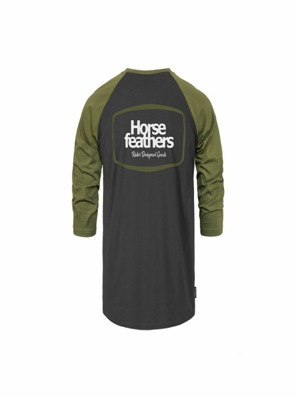 Horsefeathers Horsefeathers Bronco Raglan Majica Črna