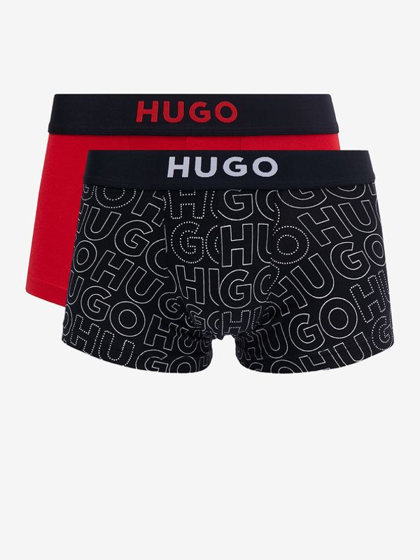 HUGO HUGO 2-pack Oprijete boksarice Črna