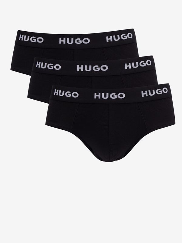 HUGO HUGO Spodnjice 3 Piece Črna