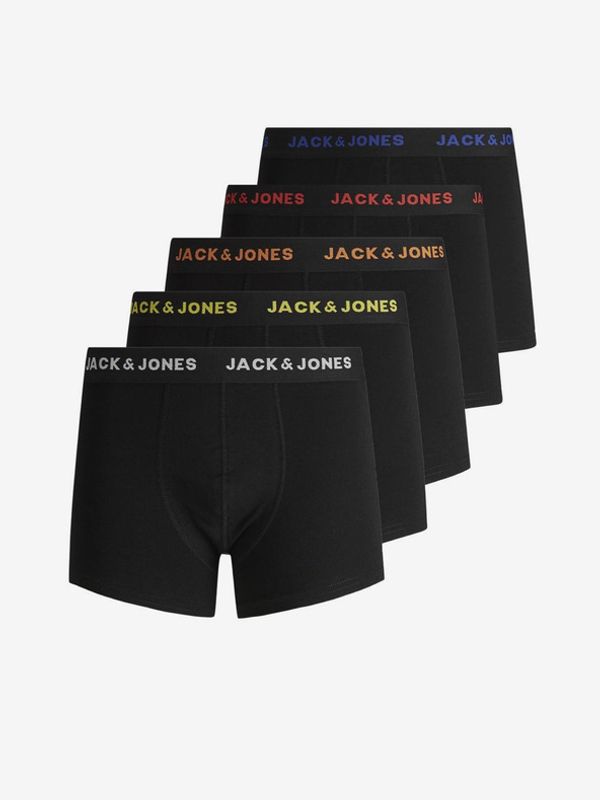 Jack & Jones Jack & Jones Black Oprijete boksarice 5 Piece Črna