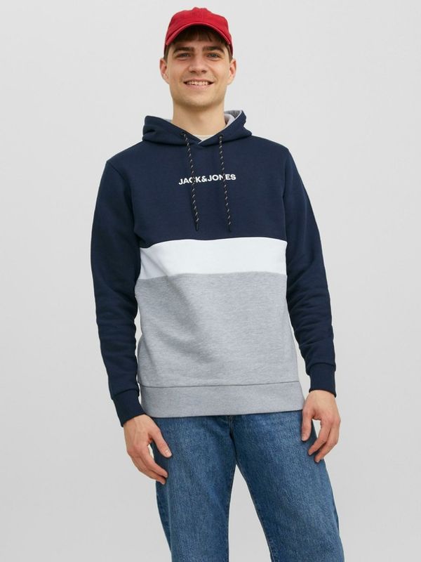 Jack & Jones Jack & Jones Ereid Pulover Modra