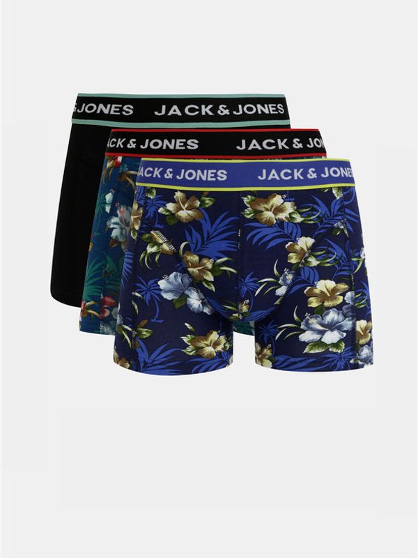 Jack & Jones Jack & Jones Flower Oprijete boksarice 3 Piece Modra