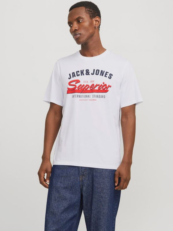 Jack & Jones Jack & Jones Logo Majica Bela