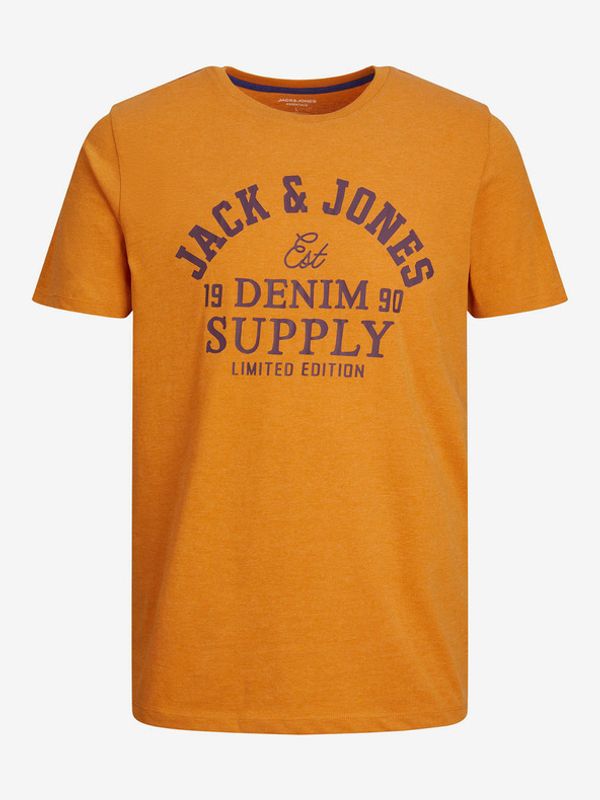 Jack & Jones Jack & Jones Logo Majica Oranžna