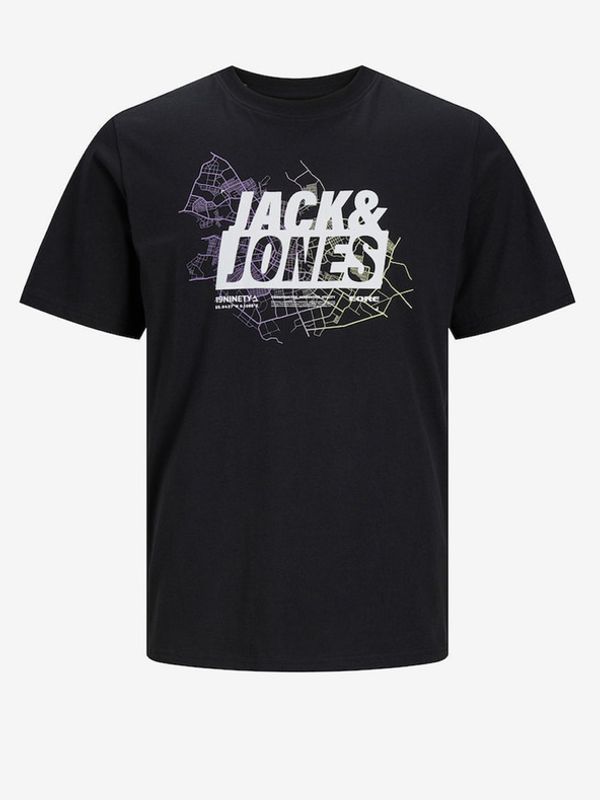 Jack & Jones Jack & Jones Map Majica Črna