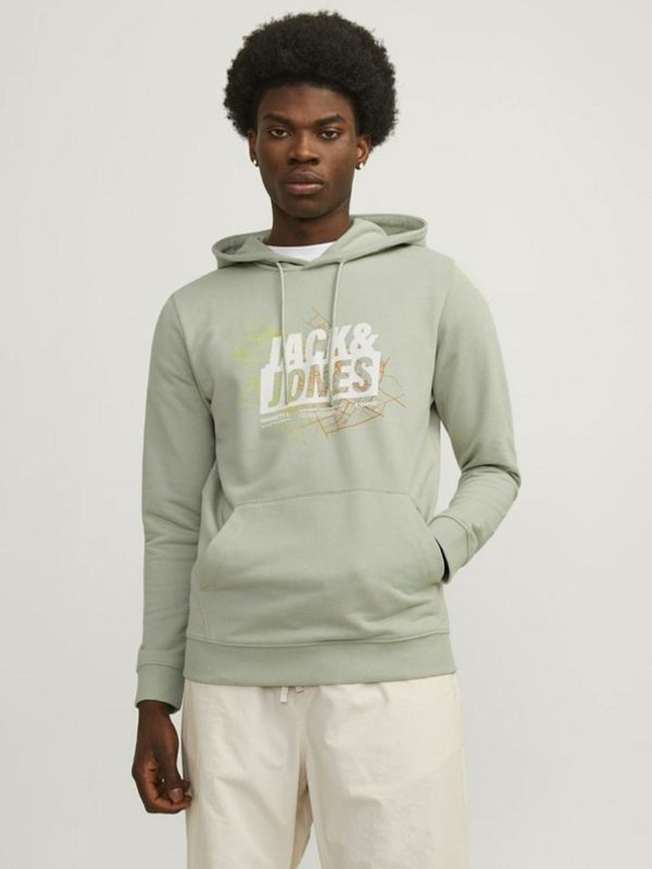 Jack & Jones Jack & Jones Map Pulover Zelena