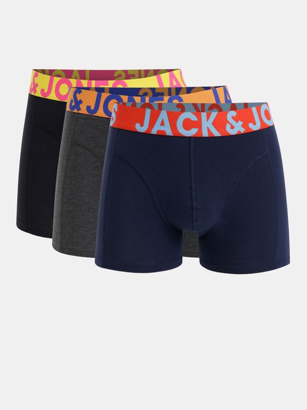 Jack & Jones Jack & Jones Oprijete boksarice 3 Piece Črna