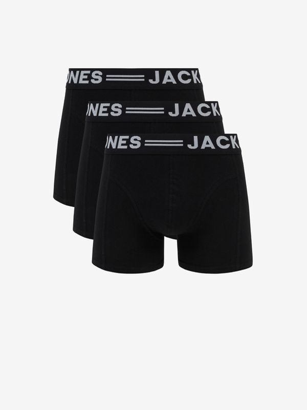 Jack & Jones Jack & Jones Sense Oprijete boksarice 3 Piece Črna