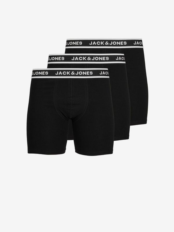 Jack & Jones Jack & Jones Solid Oprijete boksarice 3 Piece Črna