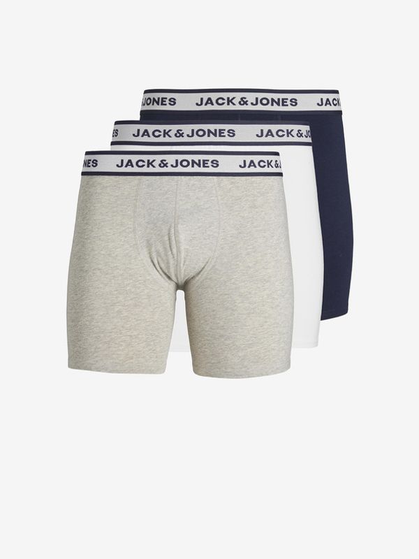 Jack & Jones Jack & Jones Solid Oprijete boksarice 3 Piece Siva