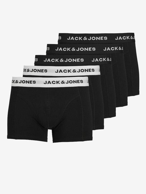 Jack & Jones Jack & Jones Solid Oprijete boksarice 5 Piece Črna