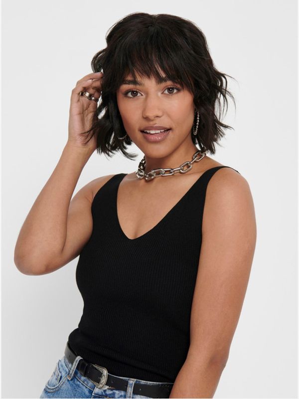 Jacqueline de Yong Jacqueline de Yong Nanna Majica brez rokavov Črna