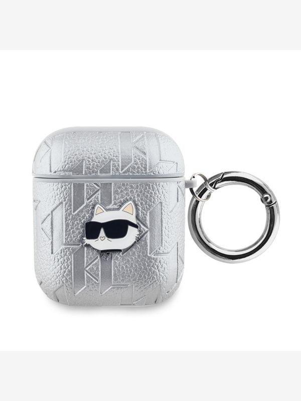 Karl Lagerfeld Karl Lagerfeld AirPods 1/2 Silver Ovitek Srebrna