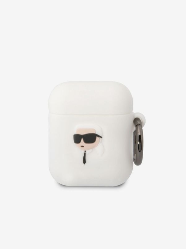 Karl Lagerfeld Karl Lagerfeld Airpods 1/2 White Ovitek Bela