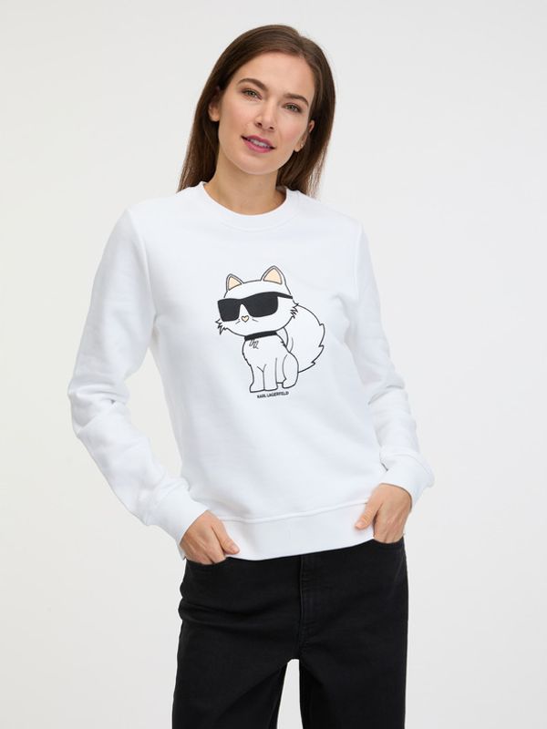 Karl Lagerfeld Karl Lagerfeld Ikonik 2.0 Choupette Pulover Bela