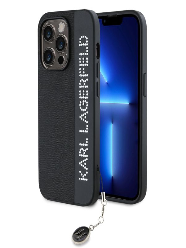 Karl Lagerfeld Karl Lagerfeld iPhone 14 Pro Ovitek za telefon Črna