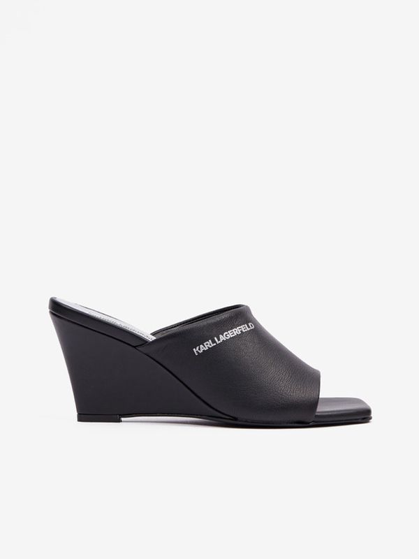 Karl Lagerfeld Karl Lagerfeld Rialto Open Toe Mule Natikači Črna