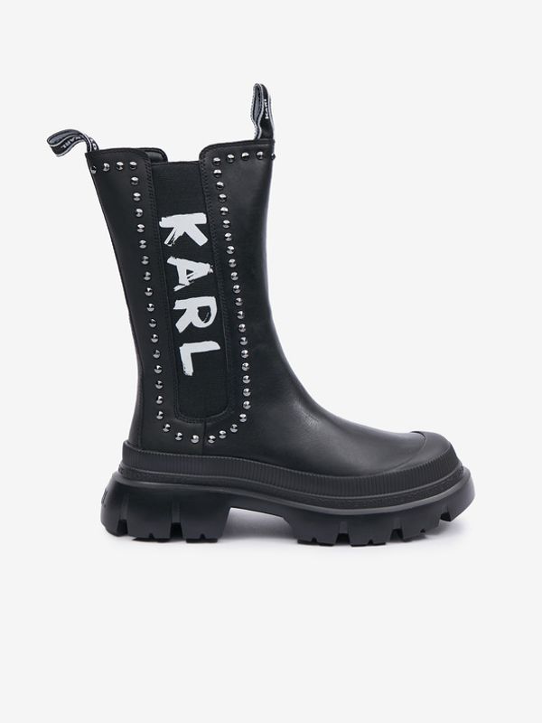 Karl Lagerfeld Karl Lagerfeld Škornji Črna
