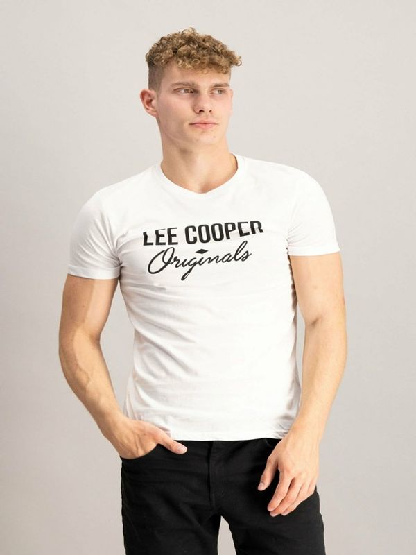 Lee Cooper Lee Cooper Logo Majica Bela