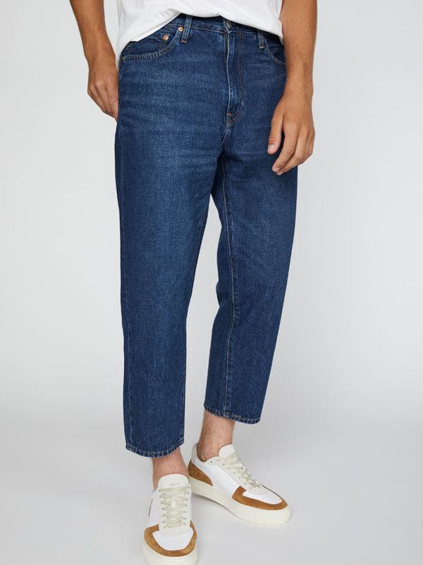 Levi's® Levi's® Stay Loose Tapered Crop Kavbojke Modra