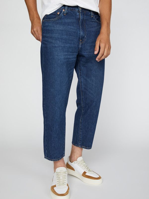 Levi's® Levi's® Stay Loose Tapered Crop Kavbojke Modra