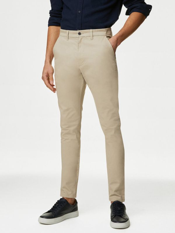 Marks & Spencer Marks & Spencer Chino Hlače Bež