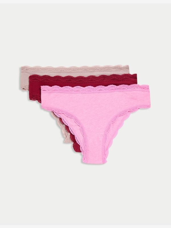 Marks & Spencer Marks & Spencer Hlačke 3 Piece Rdeča