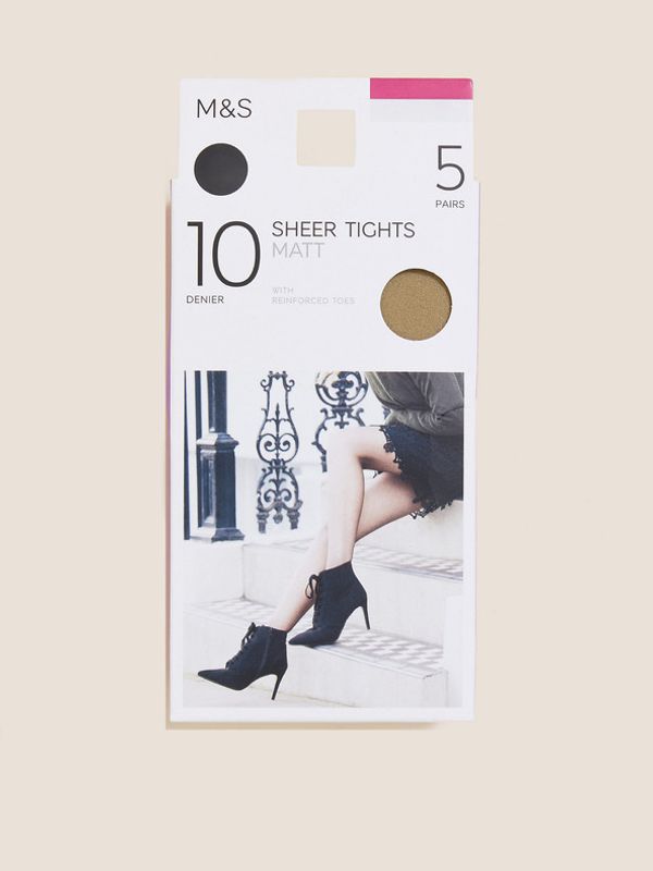 Marks & Spencer Marks & Spencer Hlačne nogavice Bela