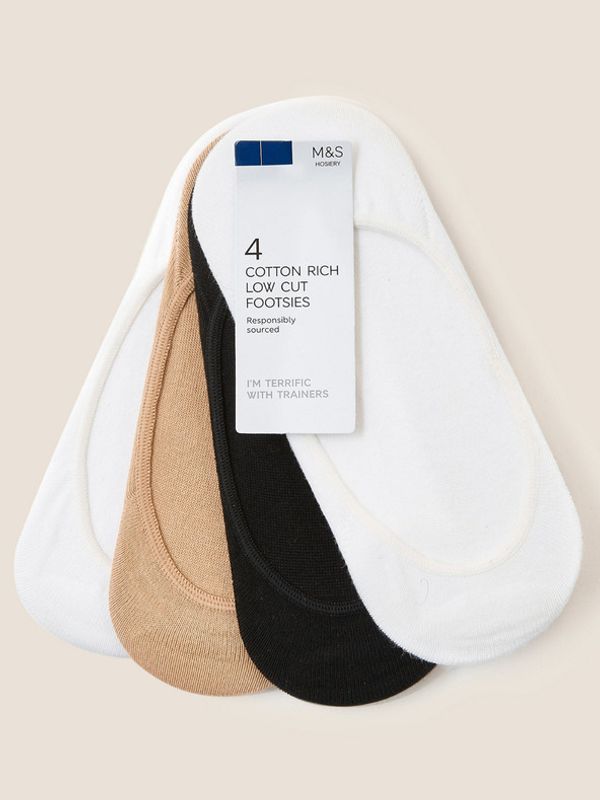 Marks & Spencer Marks & Spencer Nogavice 4 pari Bela