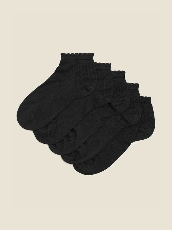 Marks & Spencer Marks & Spencer Nogavice 5 para Črna