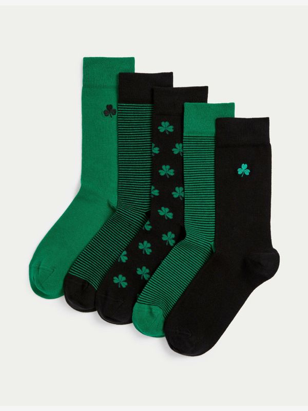 Marks & Spencer Marks & Spencer Nogavice 5 para Zelena