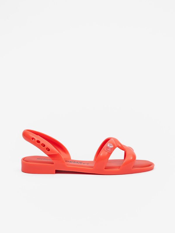 Melissa Melissa Tube Sandal + Jeremy Scott Sandali Rdeča