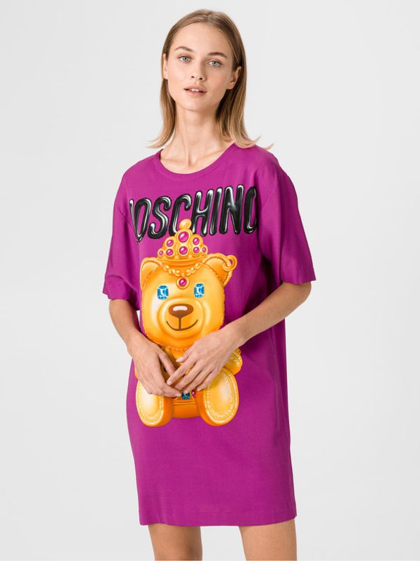 Moschino Moschino Obleka Vijolična