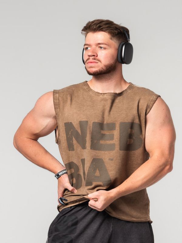 Nebbia Nebbia Beastin Majica brez rokavov Rjava