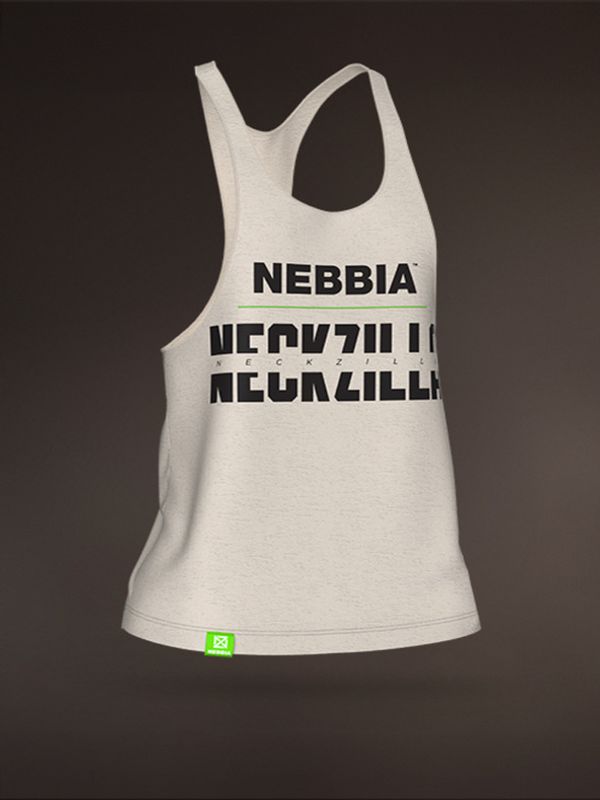 Nebbia Nebbia Neckzilla Majica brez rokavov Rjava