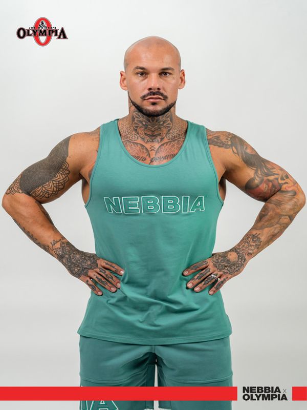 Nebbia Nebbia Strength Majica brez rokavov Zelena