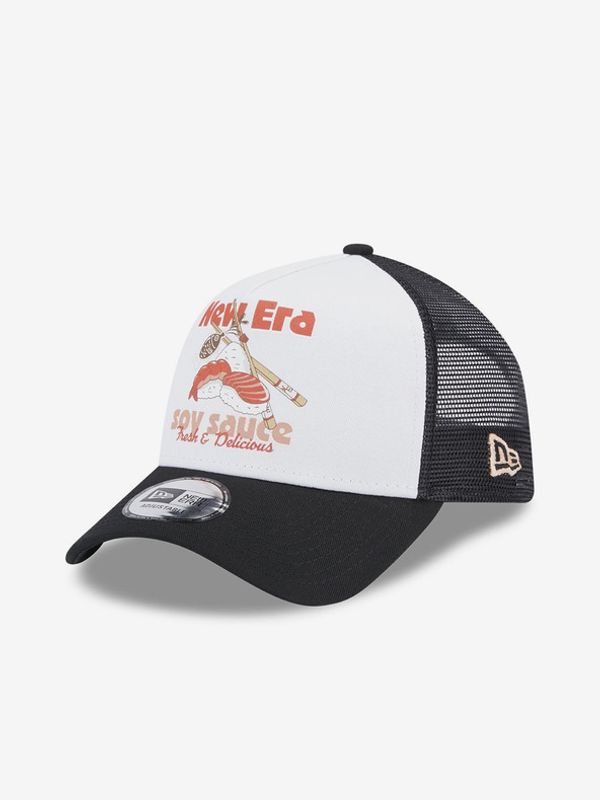 New Era New Era Food Sushi Black A-Frame Trucker Šiltovka Bela