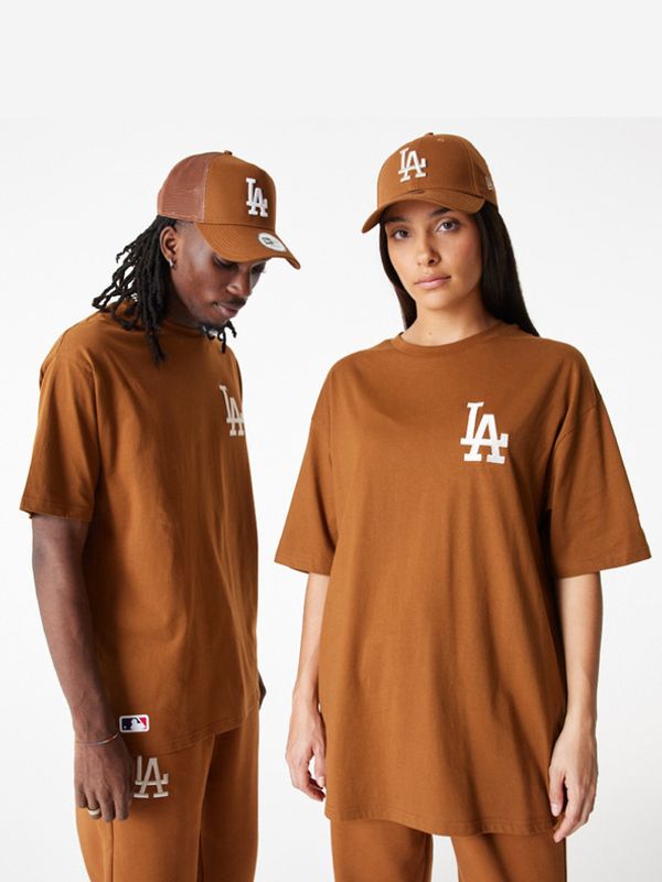 New Era New Era LA Dodgers League Essential Majica Rjava
