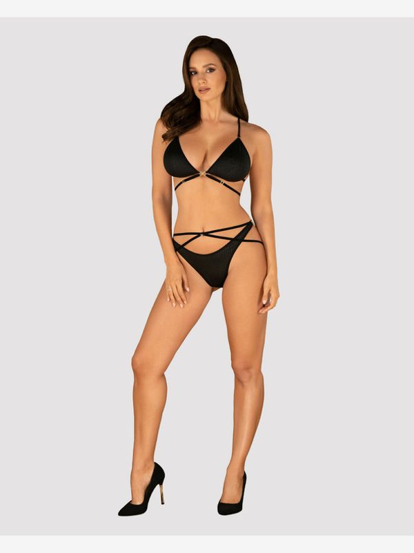 Obsessive Obsessive Cobra Nive Komplet Črna