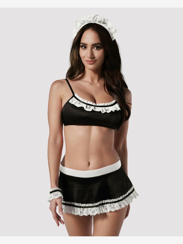 Obsessive Obsessive Maidme Komplet Črna