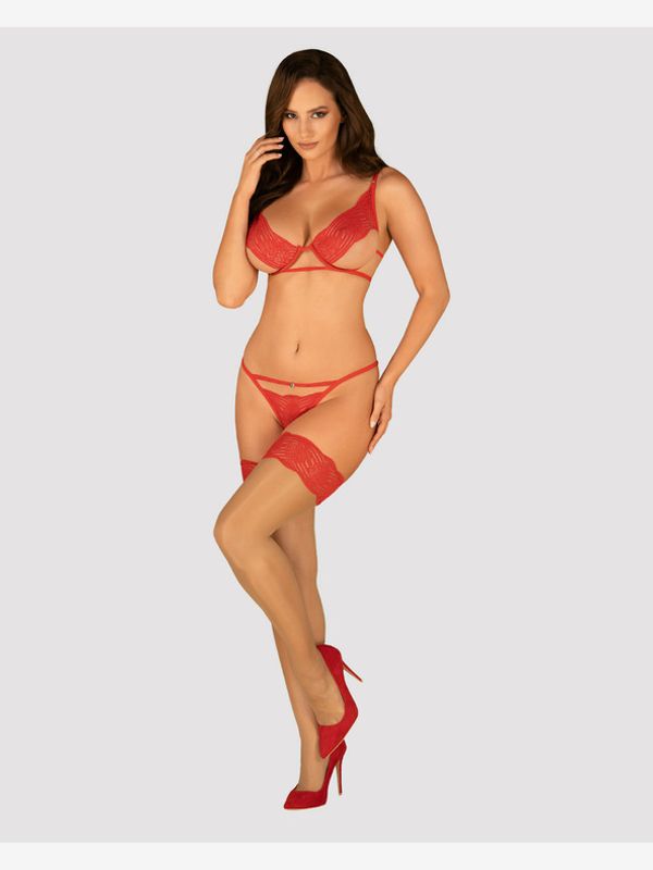 Obsessive Obsessive Mellania Komplet Rdeča