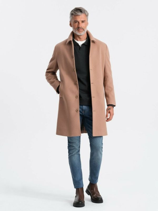 Ombre Clothing Ombre Clothing Plašč Rjava