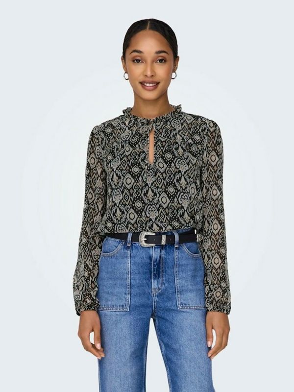 ONLY ONLY Ditsy Bluza Črna