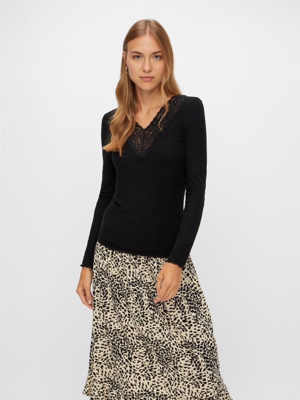 Pieces Pieces Siri Majica Črna